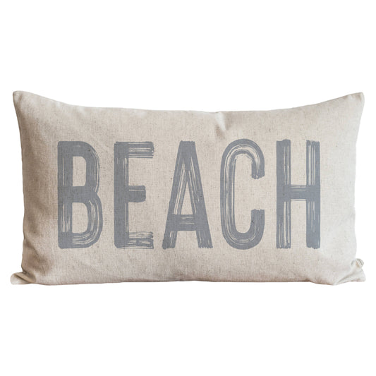 Beach Pillow: Natural / 16" x 26"
