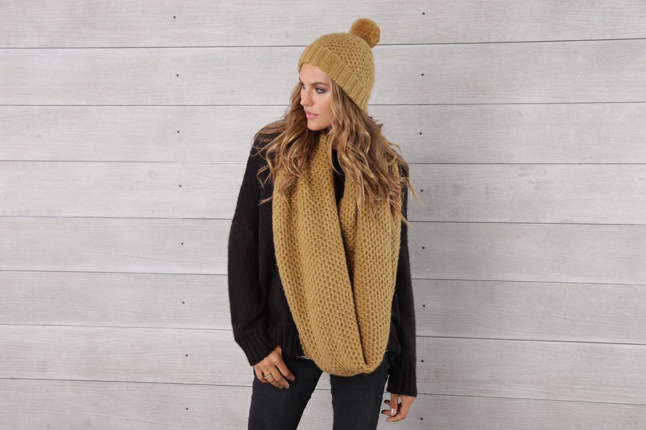 Honeycomb Beanie Bronze