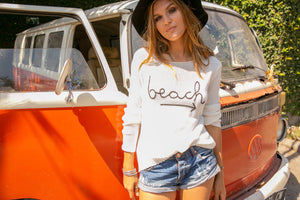 To the Beach Crew Neck Cotton Sweater